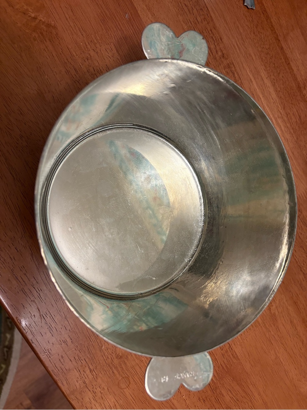 Vintage French MCM Charlotte Pot, Tinned Steel